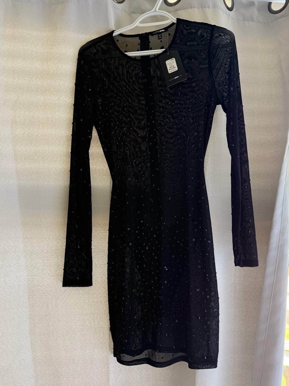 Fashion Nova Black Long Sleeve Dress